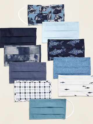 Variety 10-Pack of Triple-Layer Cloth Face Masks for Kids | Old Navy (US)