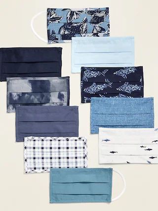 Variety 10-Pack of Triple-Layer Cloth Face Masks for Kids | Old Navy (US)
