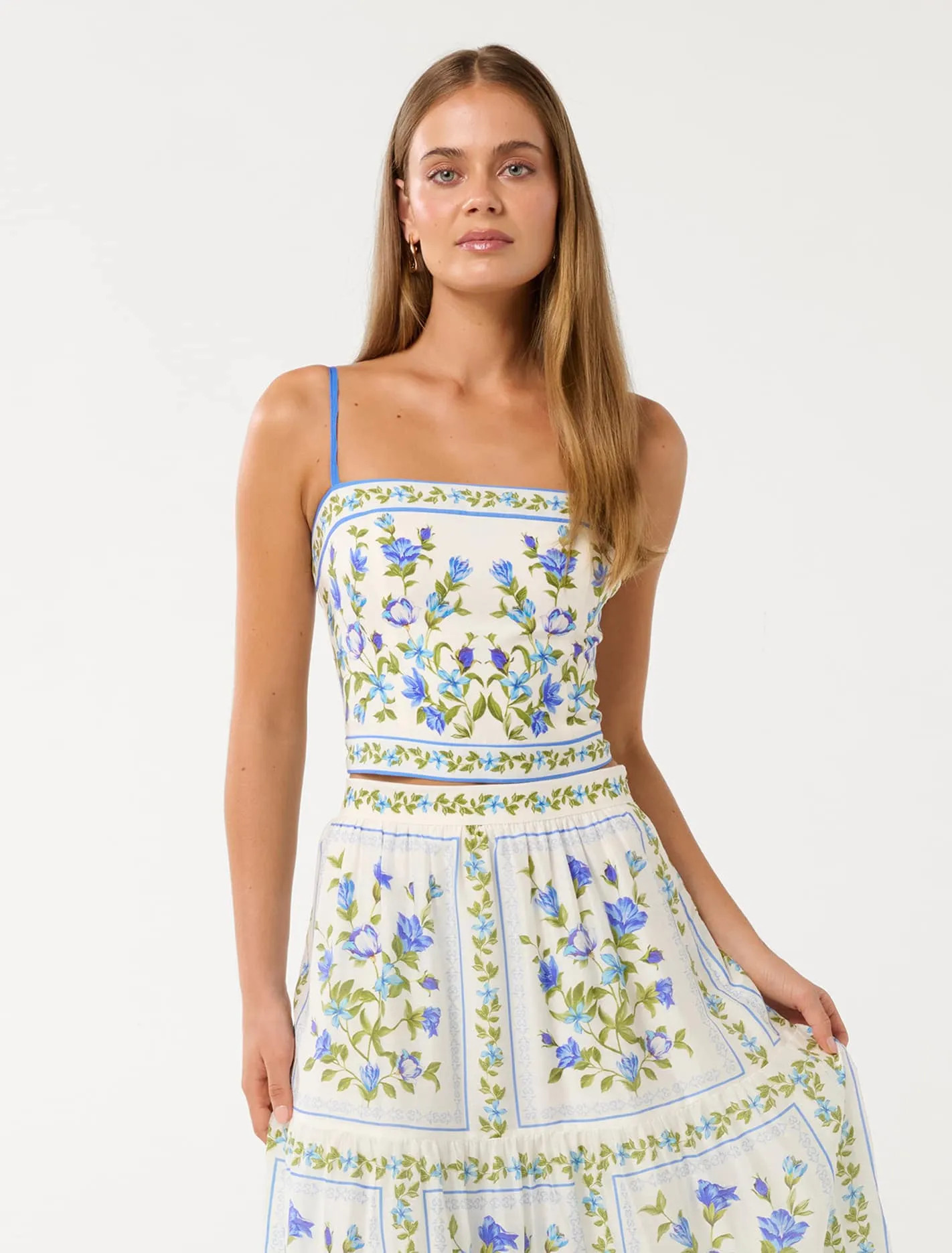 Francine Printed Crop Top | Forever New (AU)