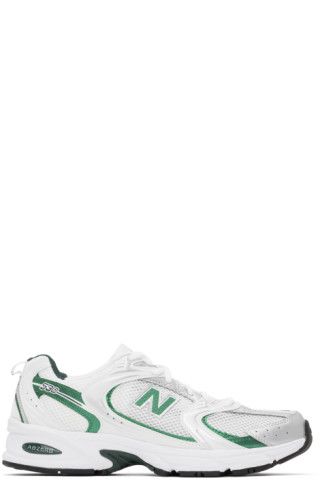 White & Green 530 Sneakers | SSENSE