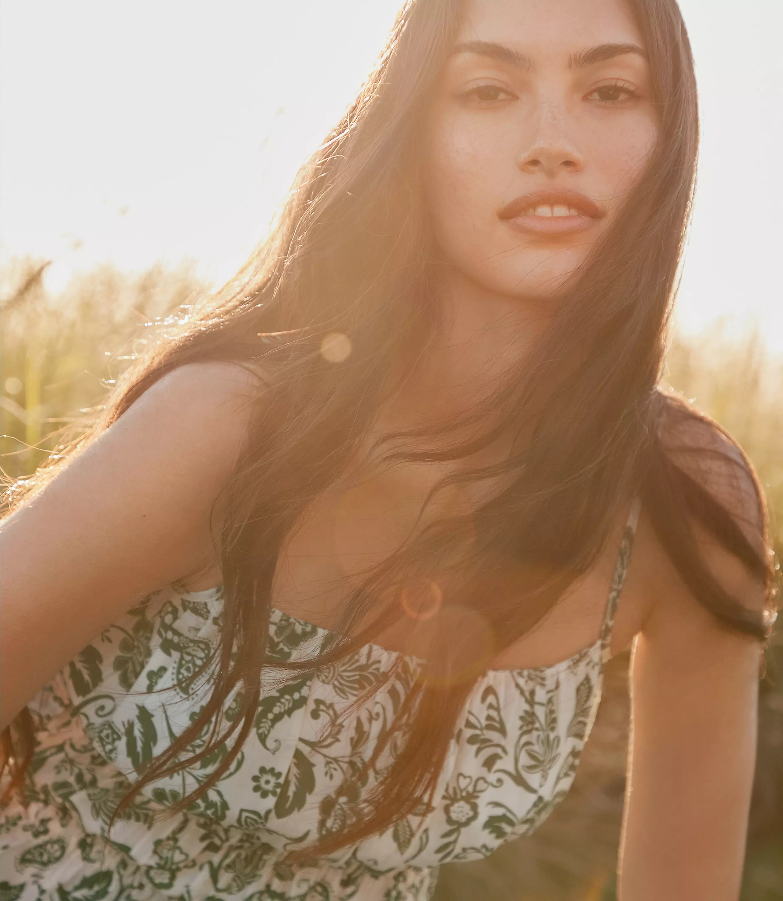 Floral Smocked Peplum Cami | LOFT