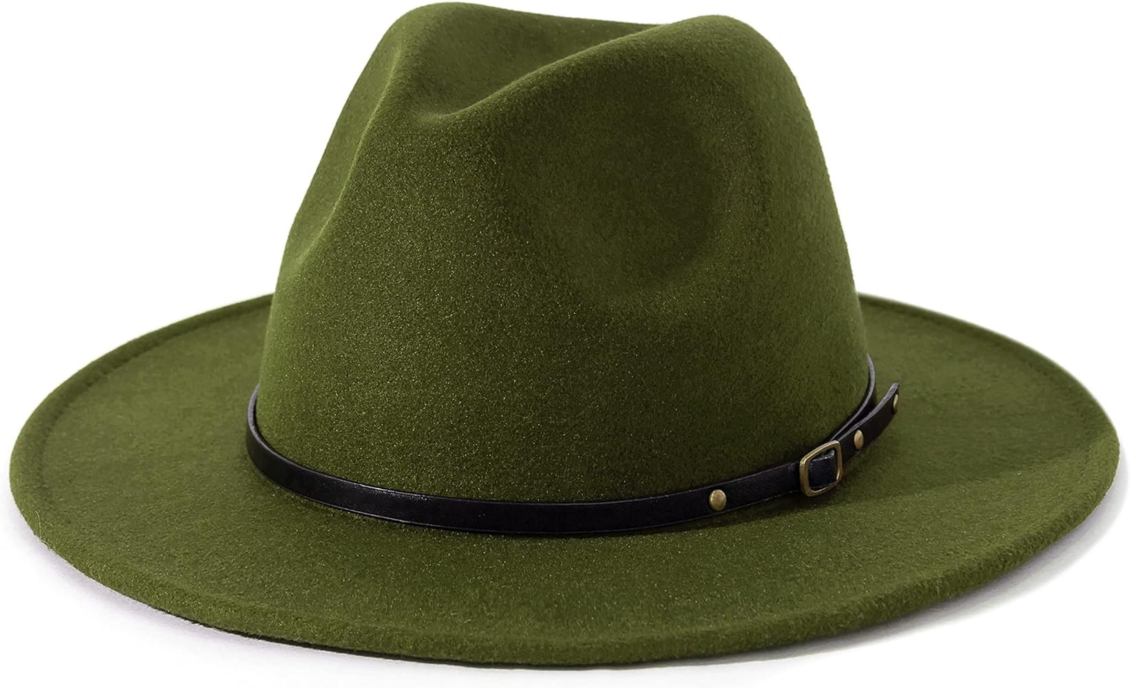 Lisianthus Women Belt Buckle Fedora Hat | Amazon (US)