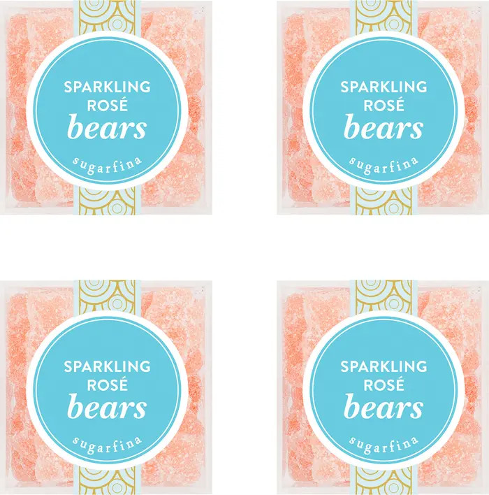 Sparkling Rosé Bears Set of 4 Candy Cubes | Nordstrom