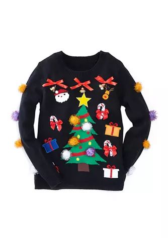 Women's Christmas Tree with Ornaments Sweater | Belk