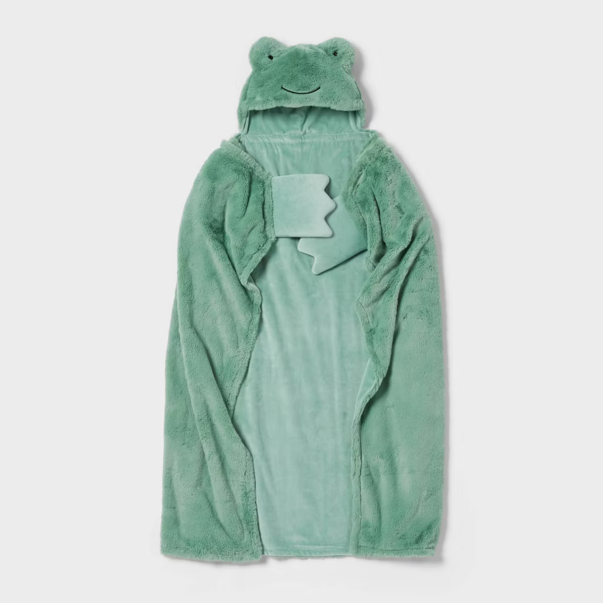 Frog Kids' Hooded Blanket Green - Pillowfort™ | Target