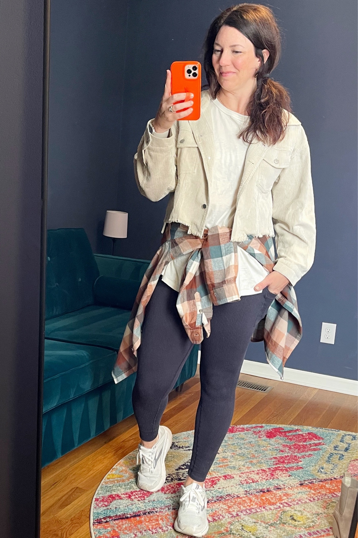 Same flannel/leggings outfit dressed down with sneakers. 👍🏼👍🏼👍🏼

#LTKunder100 #LTKstyletip #LTKunder50