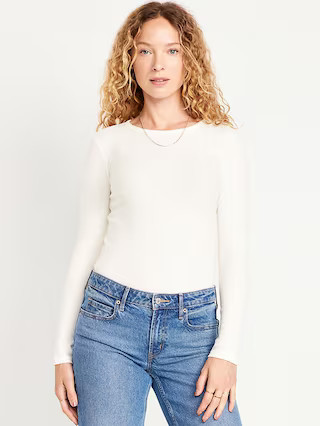 Plush-Knit Long-Sleeve T-Shirt | Old Navy (US)