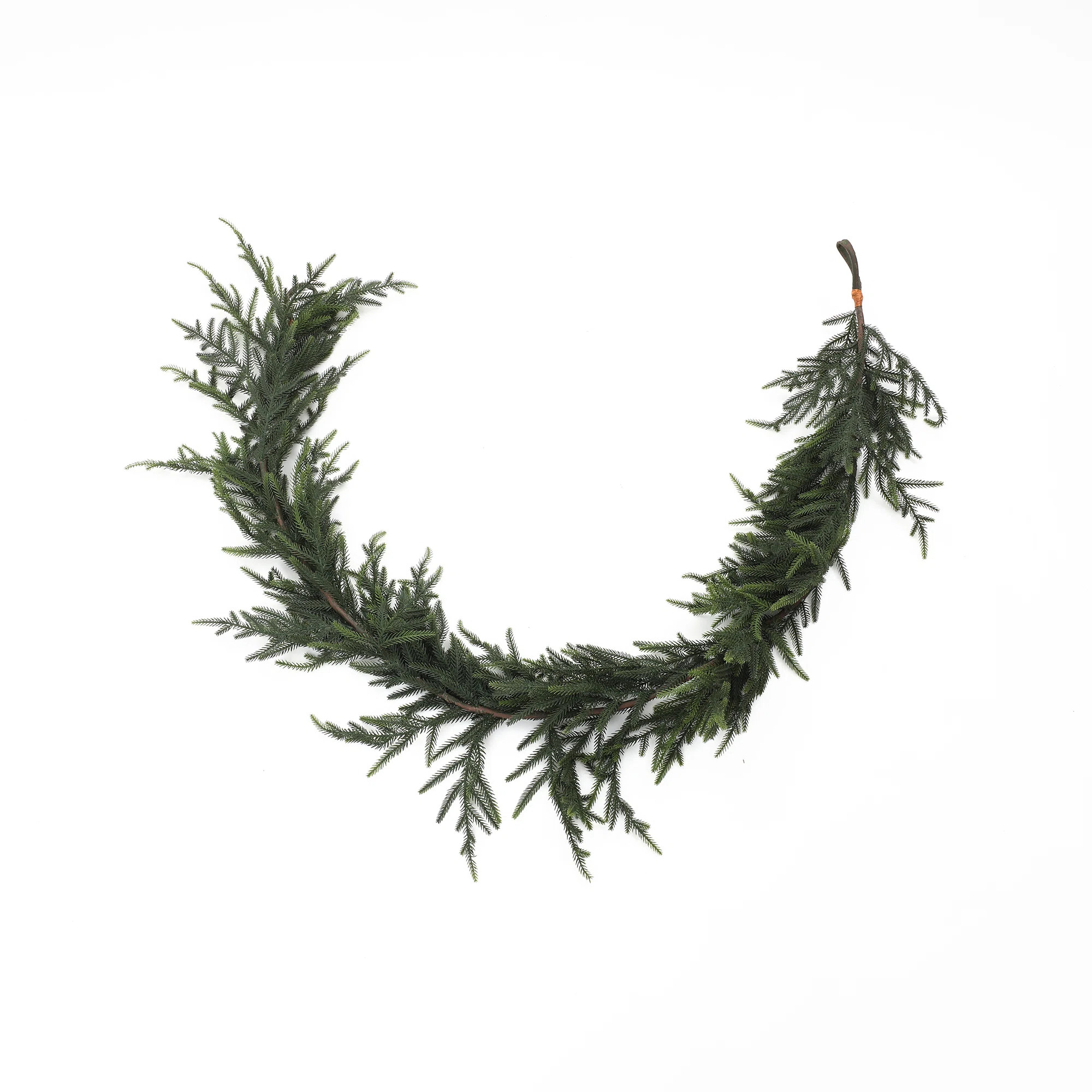 6.6Ft Artificial Green Garland Holiday Mantle and Table Decoration | Wayfair North America