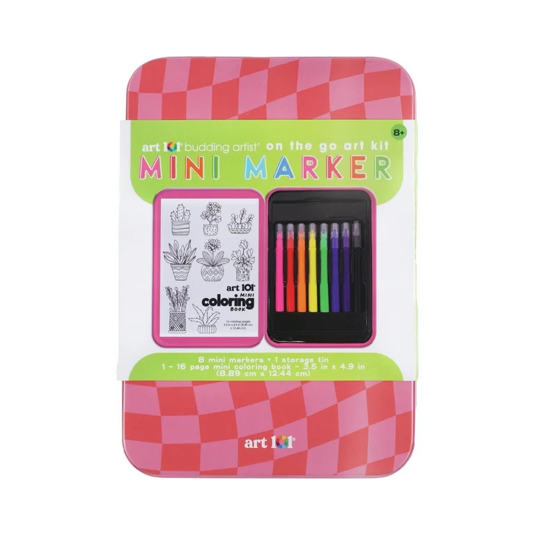 Art 101 Creative Tools Coloring Set for Children to Adults in Tin Case with Markers | Walmart (US)