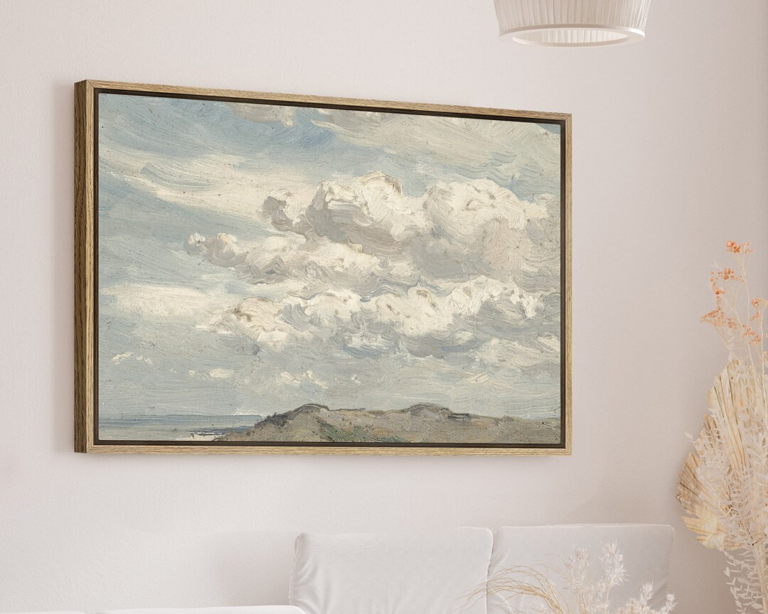 SouthandArt Cloud Landscape Framed Print, Sky Cloud Framed Large Gallery Art, Minimalist Art Read... | Etsy (US)