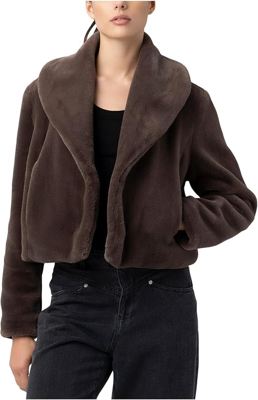 [BLANKNYC] Women's Faux Fur Cropped Jacket | Amazon (US)