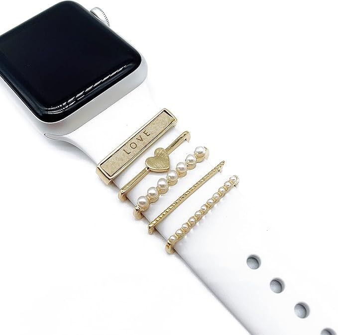 ivywone Decorative Ring Loops for Apple Watch Band Charms Watch Series 7 6 5 4 3 2 1, Diamond Orn... | Amazon (US)