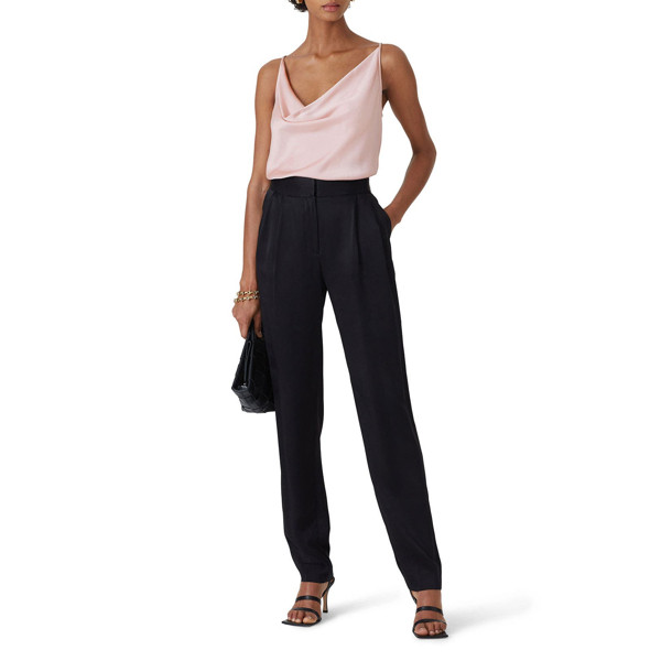 Halston Pink Cowl Neck Cami pink | Rent the Runway
