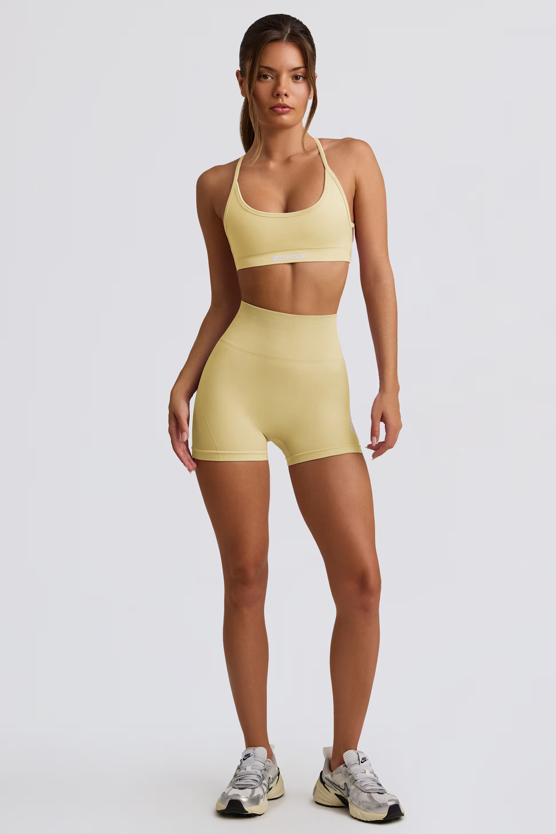 Super Sculpt Seamless Mini Shorts in Butter Yellow | Bo&Tee