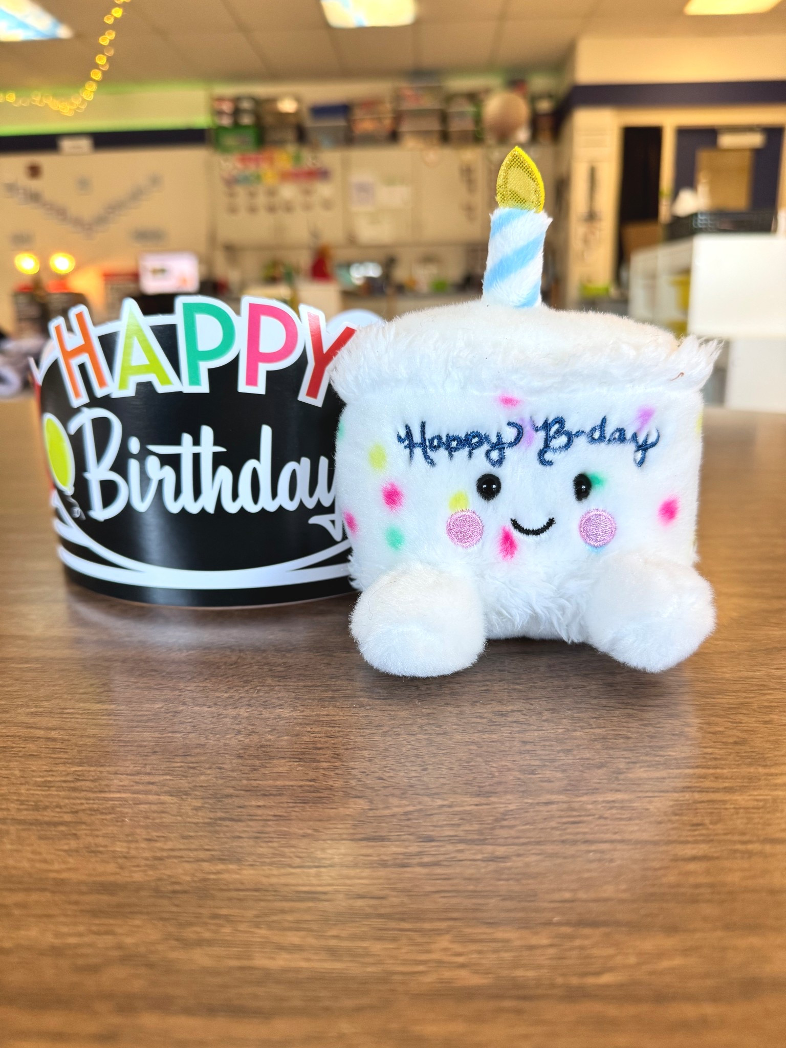 The cutest little classroom birthday helper. I keep this plush birthday cake and hat in our class celebration bin and the kids absolutely love it. It makes student birthdays feel special while keeping celebrations simple and fun in the classroom.

Such an easy way to add a little joy to birthday celebrations at school.
#teacherfavorites #teacherfinds #LTKtoys #classroomideas

#LTKKids #LTKmomlife