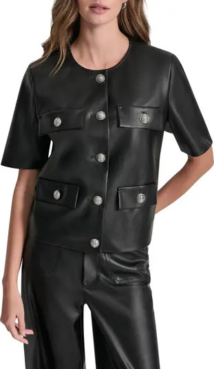 Short Sleeve Faux Leather Jacket | Nordstrom Rack