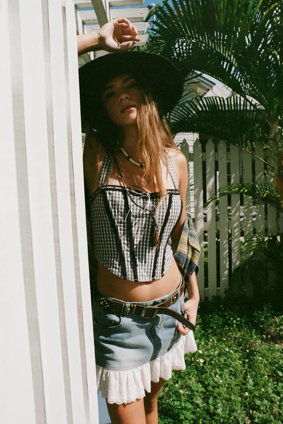 Out From Under Betty Gingham Corset | Urban Outfitters (US and RoW)