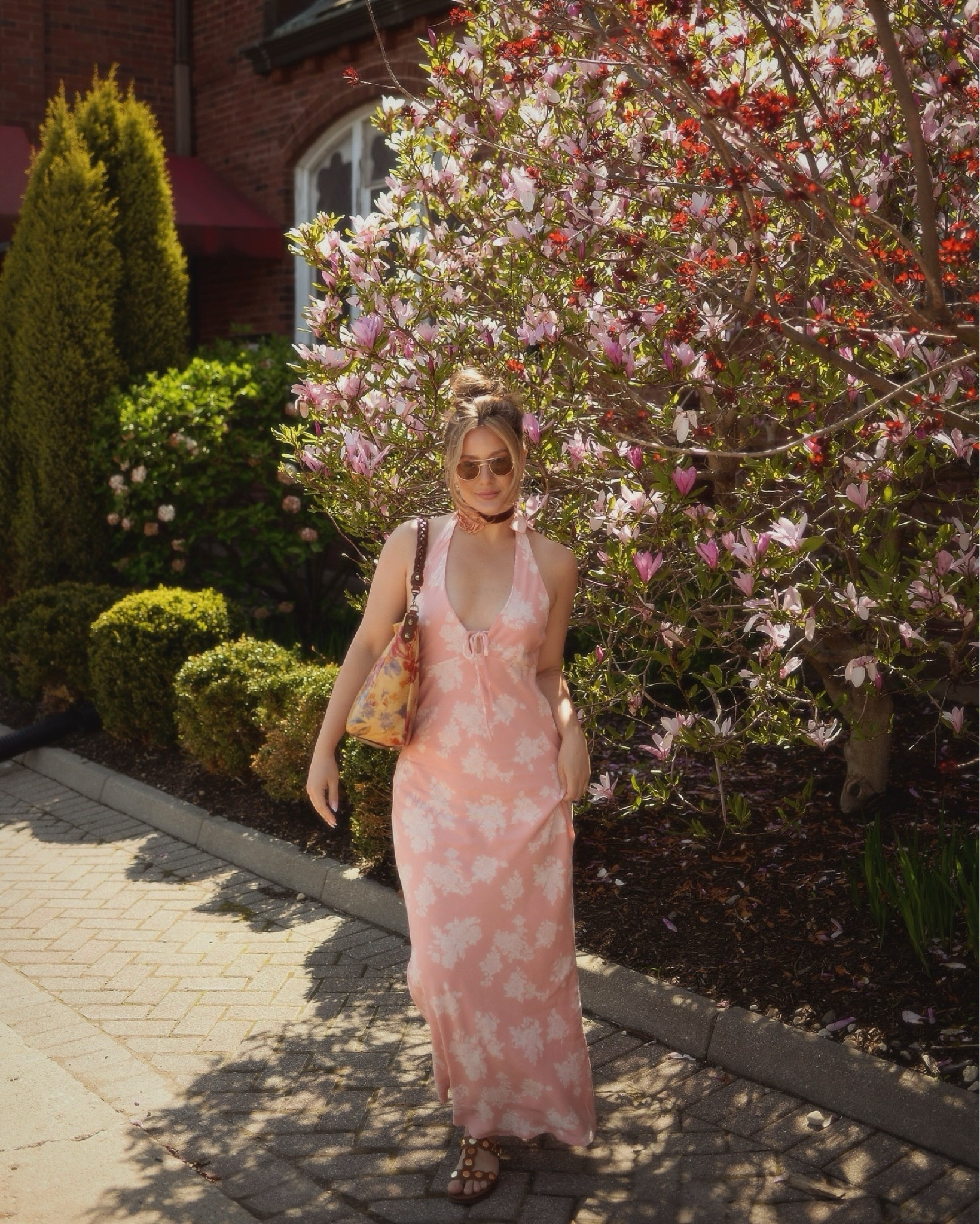Spring dress from Target currently on sale- wearing size M so it isn’t as snug on my wider hips (otherwise TTS). Bag is a New Patricia Nash drop with HSN (also on sale!).

#LTKItBag #LTKStyleTip #LTKSaleAlert