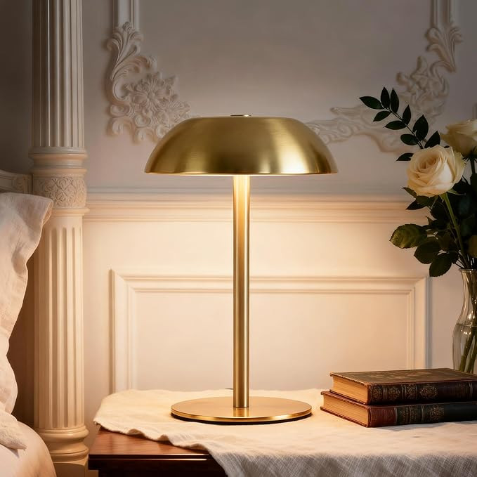 Small Rechargeable Lamp Cordless, LED Touch Battery Operated Table Lamp, Portable, Dimmable, Mode... | Amazon (US)