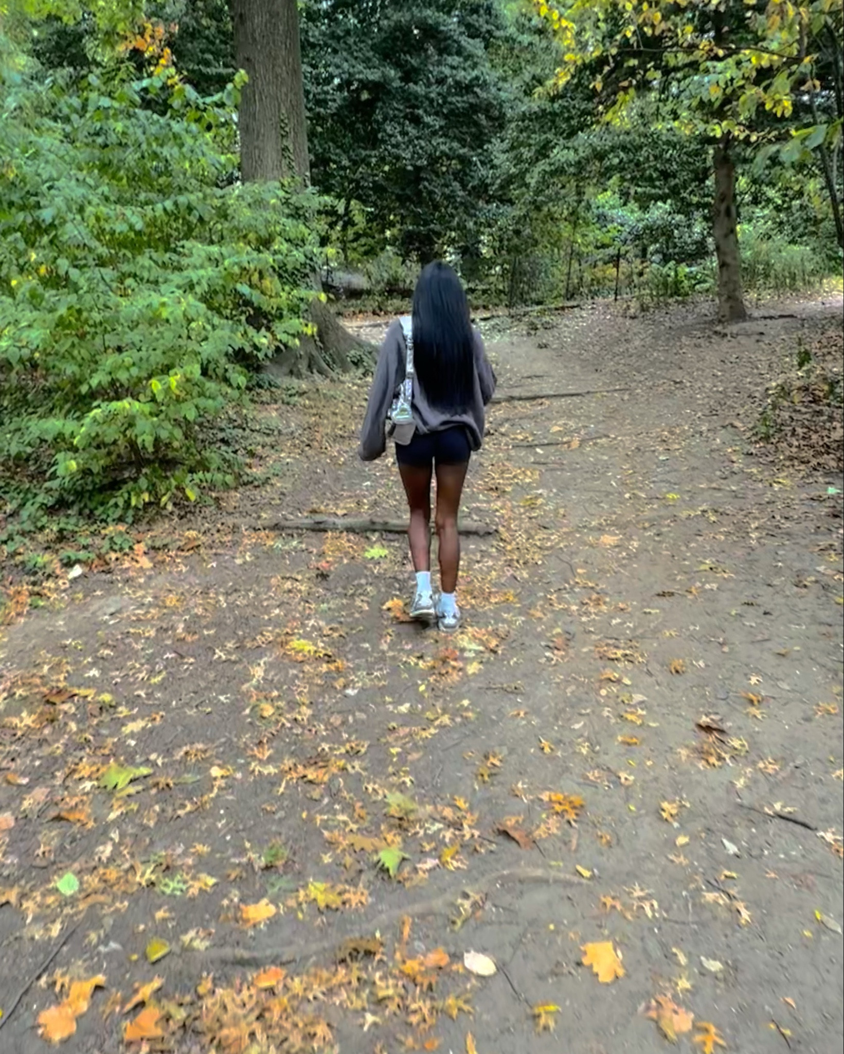 nature walk! (shorts r kith + sweater is old Brandy) 