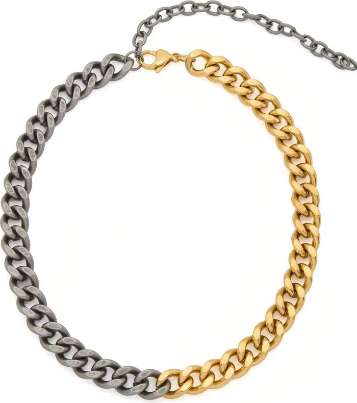 Two-Tone Curb Chain Necklace | Nordstrom