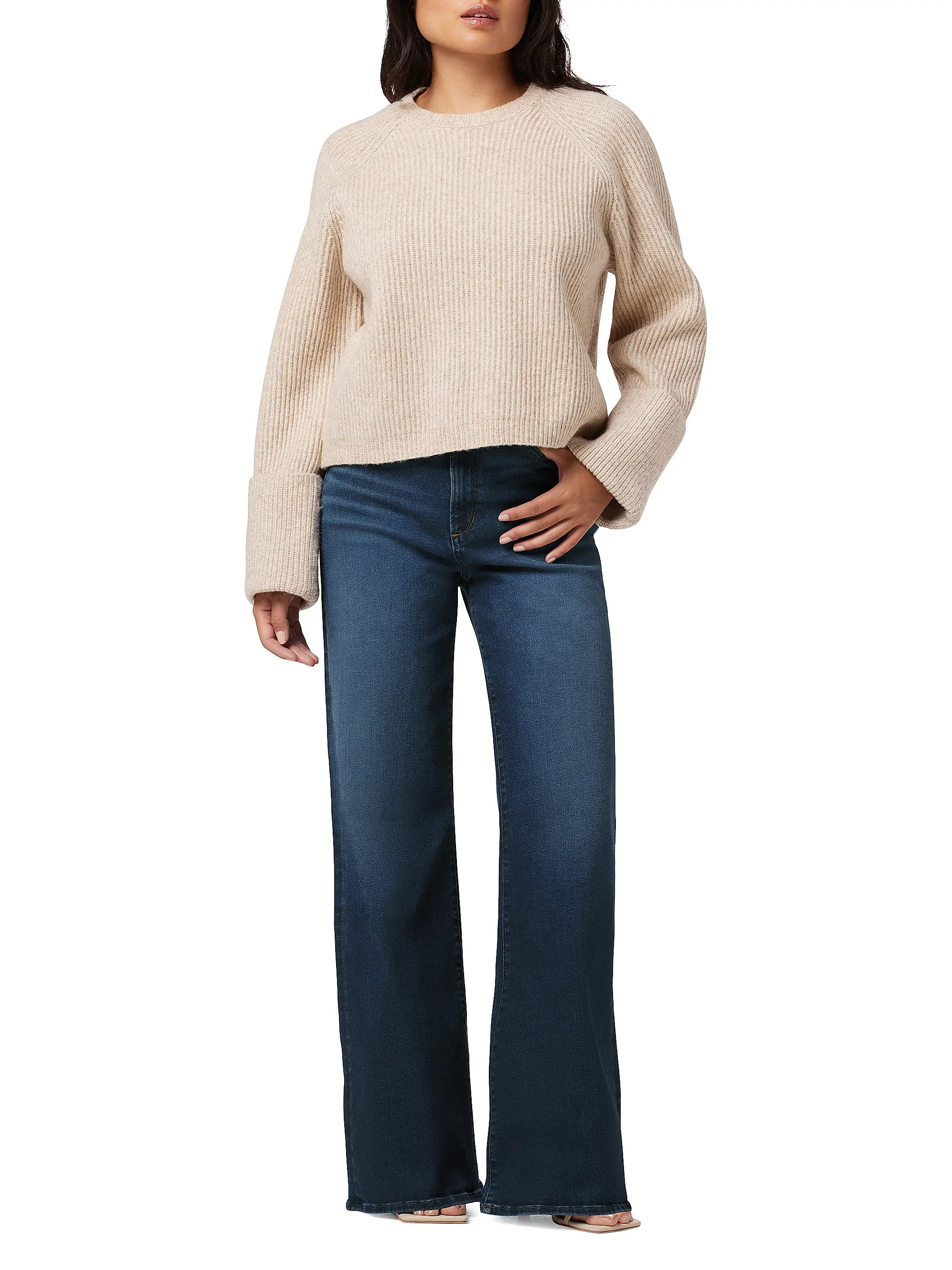 Petite The Mia Petite Wide-Leg Jeans | Saks Fifth Avenue
