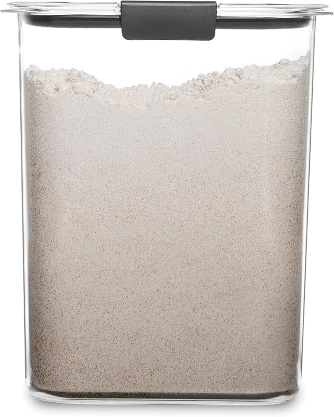 Rubbermaid Brilliance 16-Cup Airtight Food Storage Container with Lid, Clear/Grey - optimal for p... | Amazon (US)