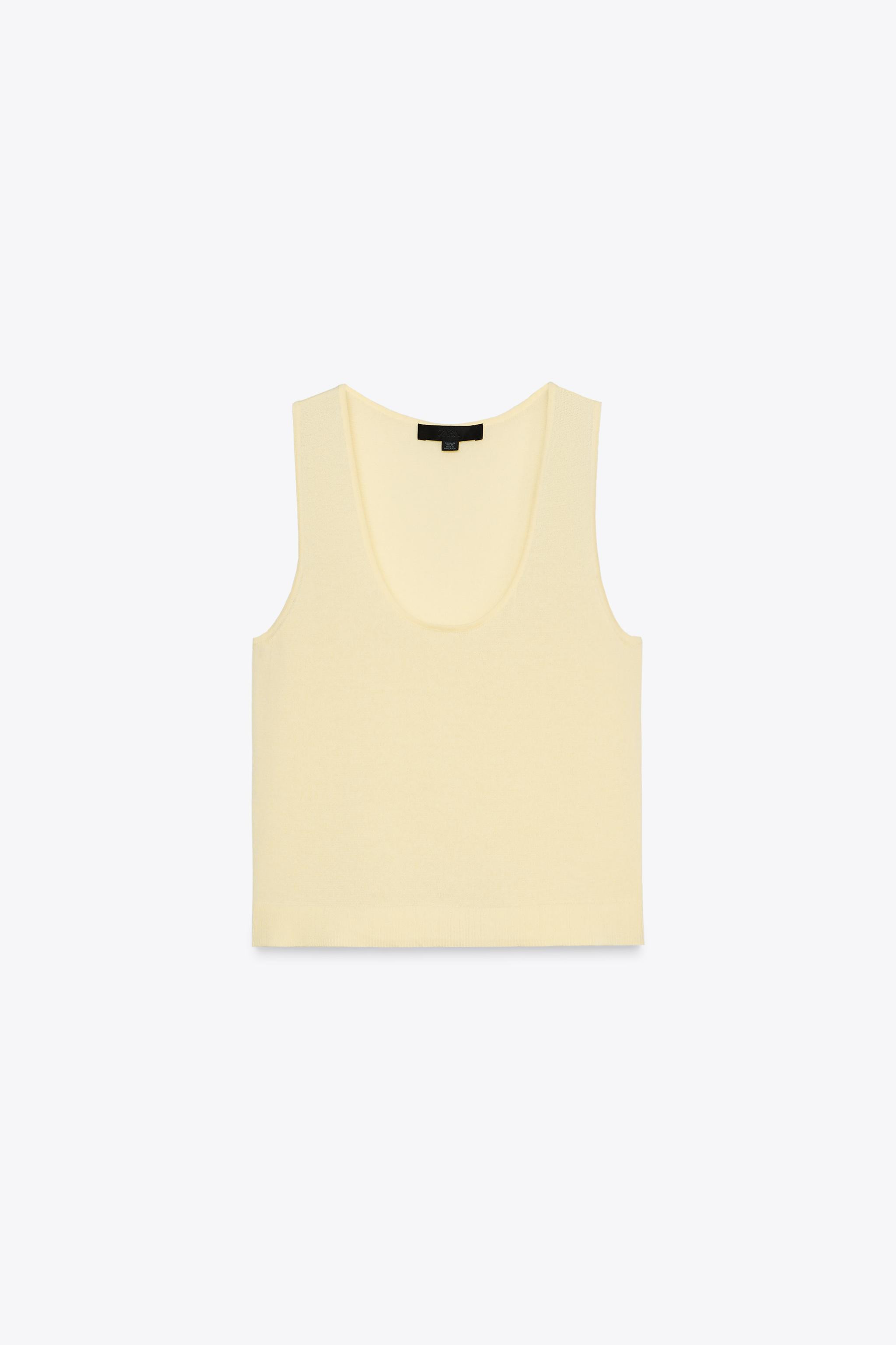 PLAIN KNIT TOP17.99 GBPLight yellow | 3519/039/306Put it in your basketAddFine knit top with a ro... | Zara US