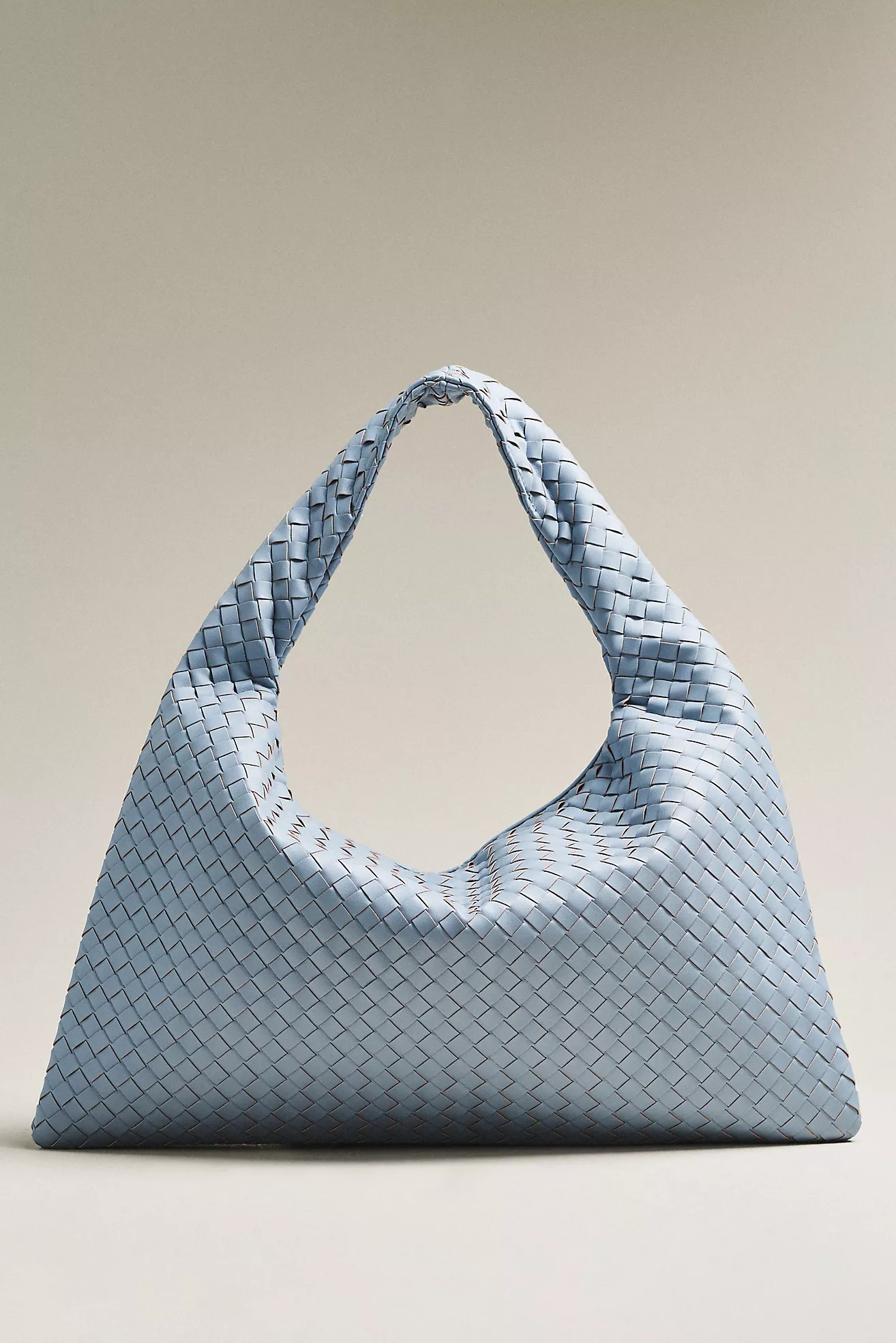 Woven Faux Leather Oversized Slouchy Tote | Anthropologie (US)