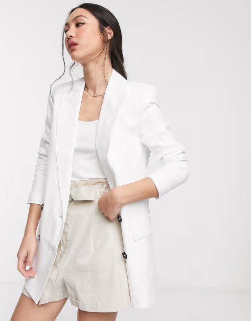 ASOS DESIGN linen dad blazer | ASOS (Global)