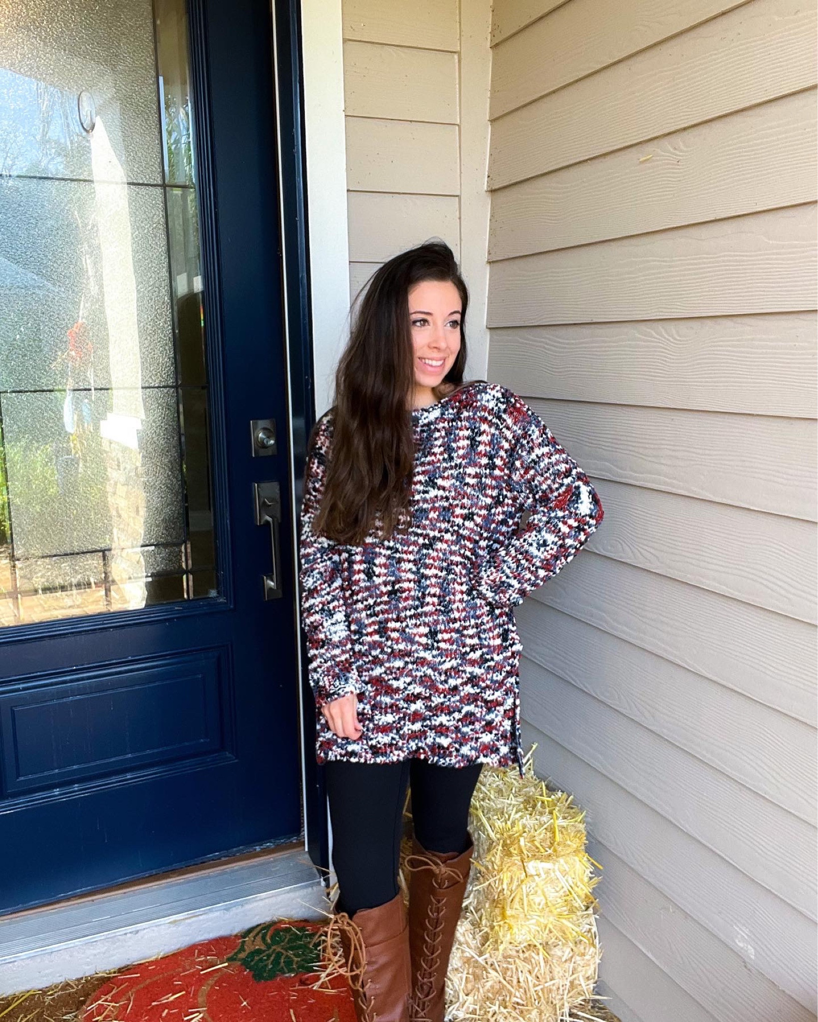 sweater weather
I love this fluffy sweater for fall and winter perfectly oversized to pair with leggings for an extra comfy look! I love the colors for thanksgiving
#thanksgiving #fall #fallfit
#thanksgivingoutfitideas #affordablefashion #amazonoutfit