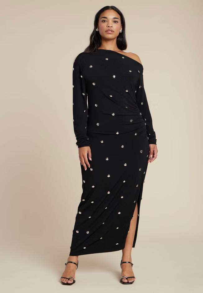 Draped Hardware Fitted Dress | Eloquii