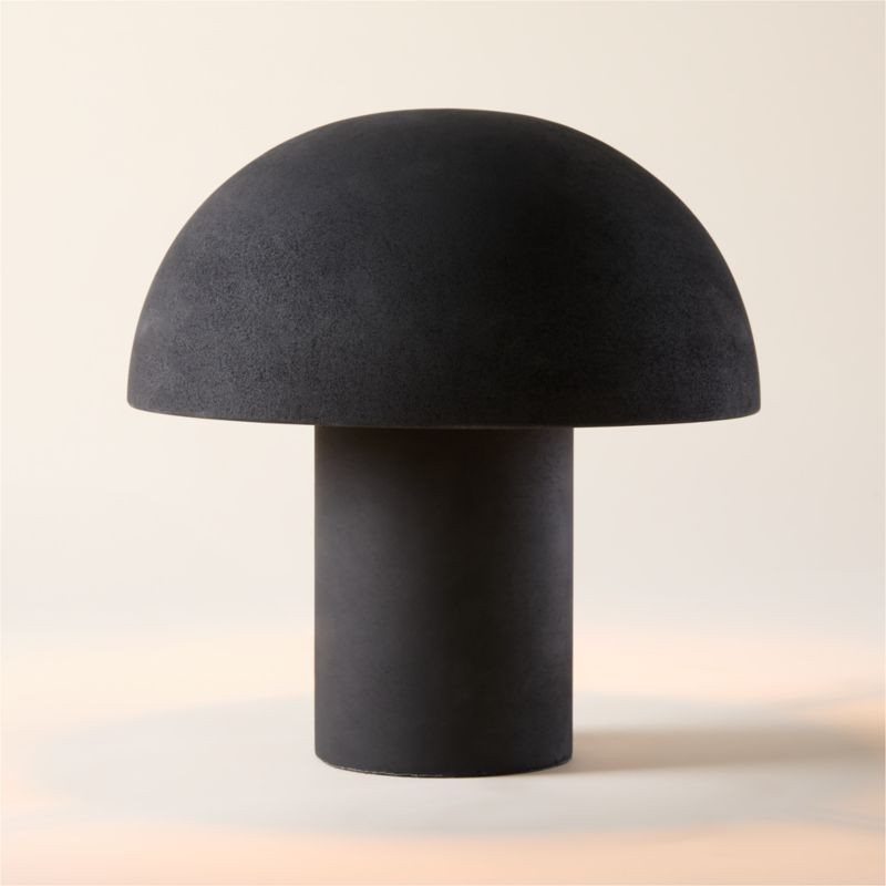 Enoki Mini Black Dome Table Lamp + Reviews | CB2 | CB2