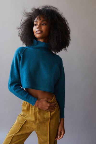 UO Kyla Cropped Turtleneck Sweater | Urban Outfitters (US and RoW)