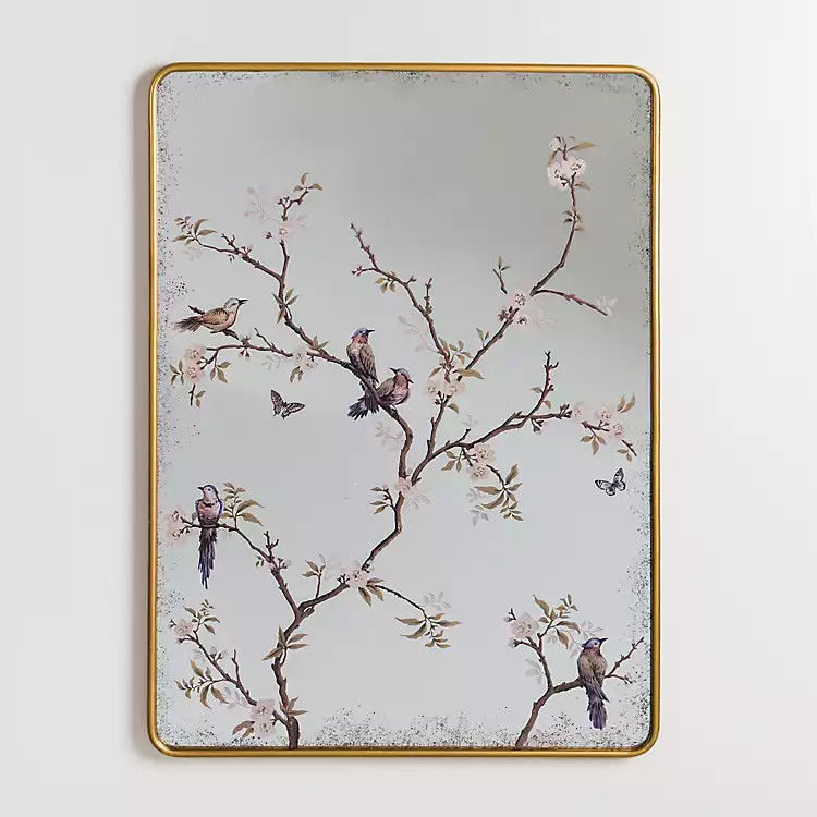 New! Persephone Birds & Branches Wall Mirror | Kirkland's Home