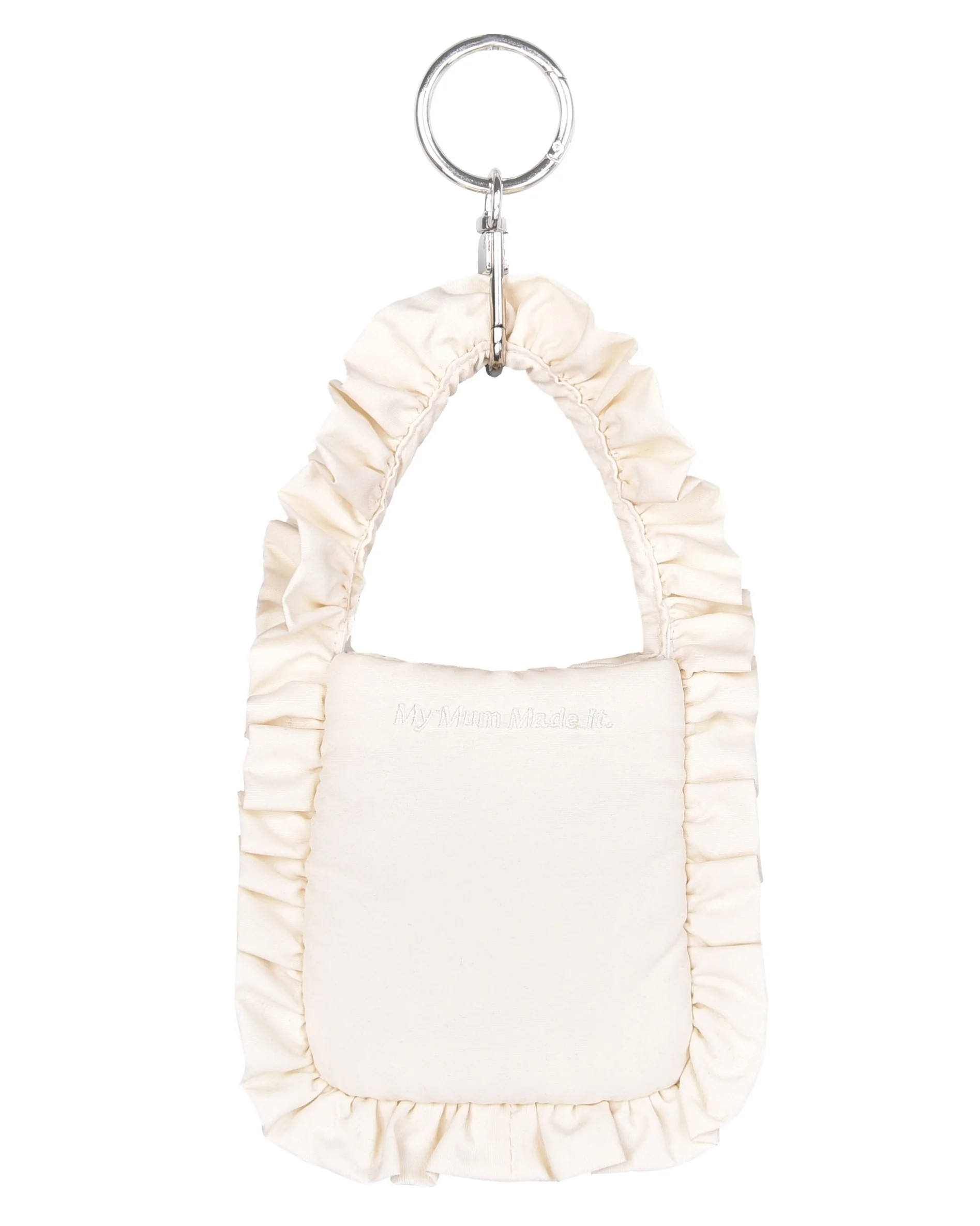 Mini Pillow Tote Keychain - Cream Frill | My Mum Made It