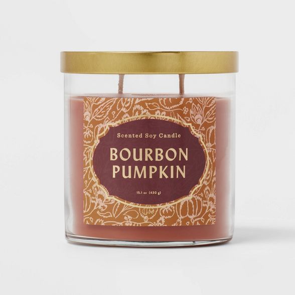 Target/Home/Home Decor/Candles & Home Fragrances/Candles‎Lidded Glass Jar Bourbon Pumpkin Candl... | Target