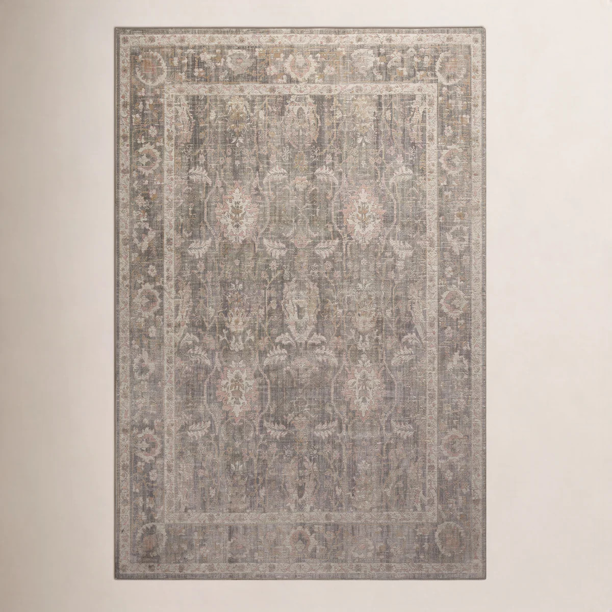 Chris Loves Julia x Loloi Rosemarie Oriental Sage Blush Area Rug | Wayfair North America