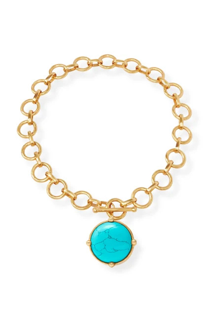 Julie Vos Honeybee Turquoise Blue Statement Necklace | The Willow Tree
