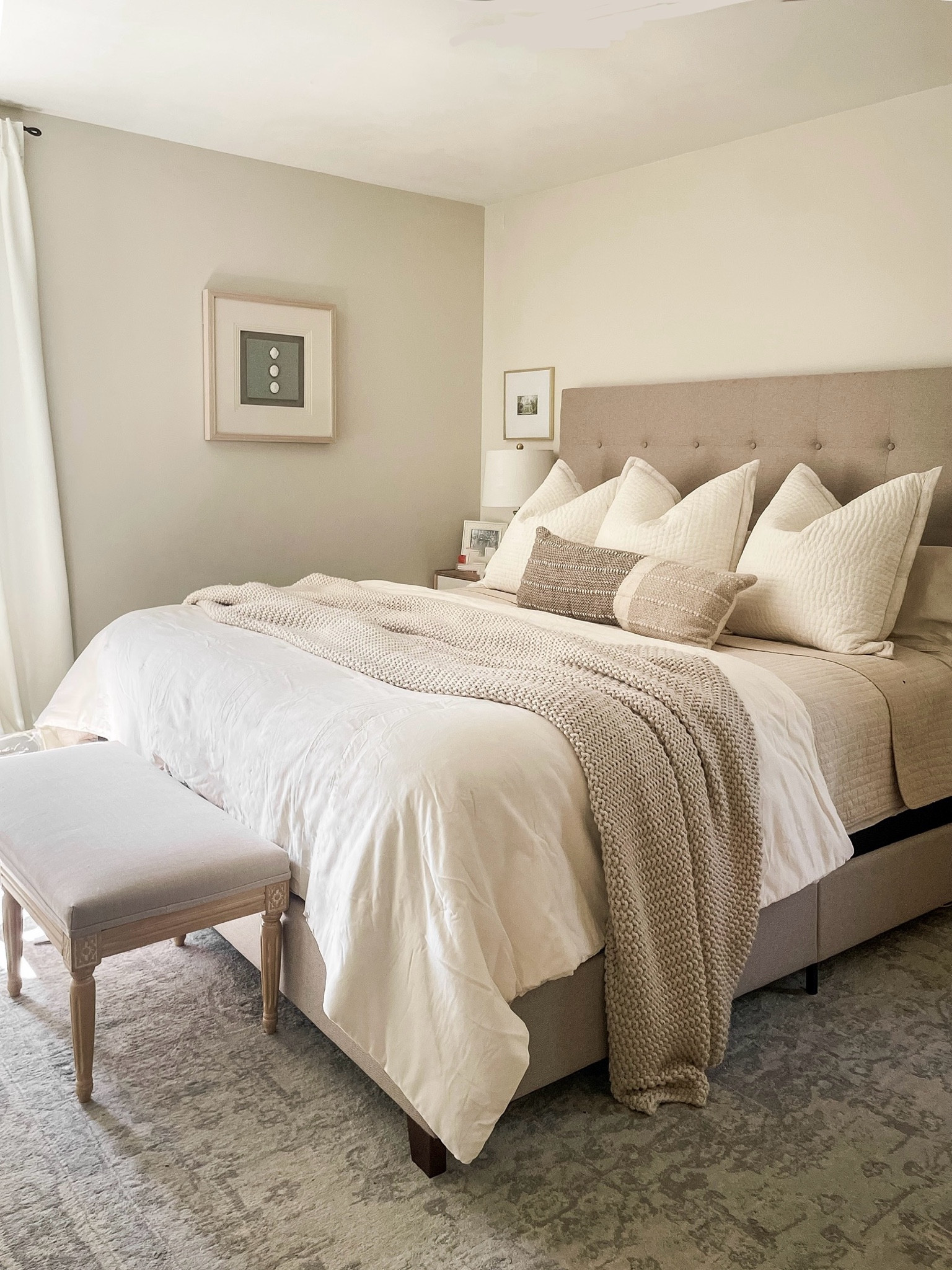 Neutral white bedroom refresh for fall 

#LTKFindsUnder100 #LTKHome #LTKSeasonal
