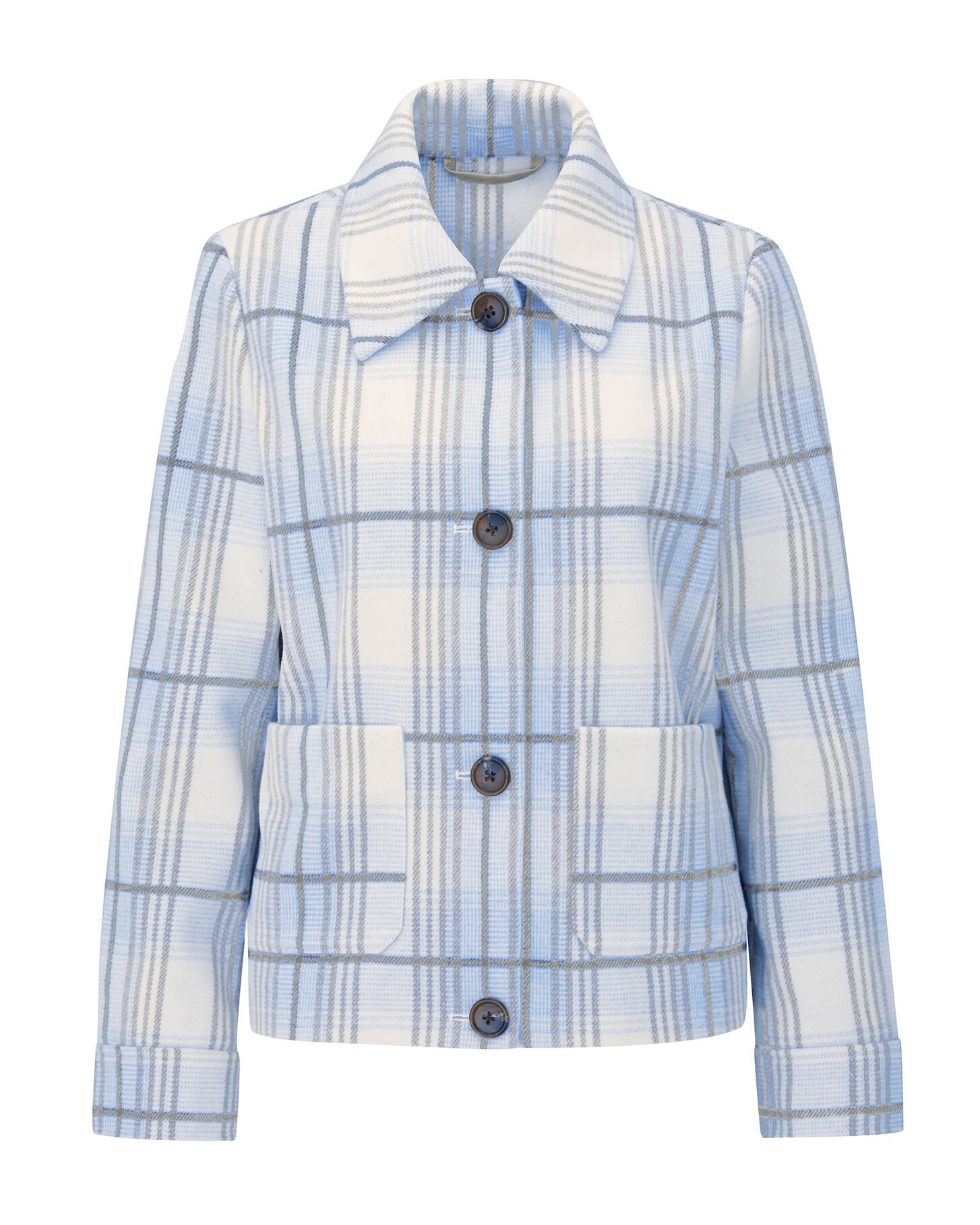 Check Wool Look Jacket | Cotton Traders (UK)