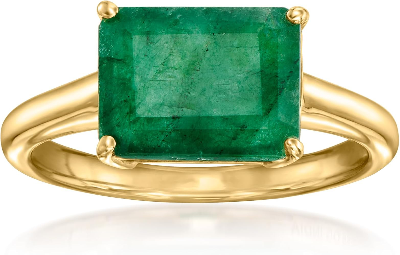 Ross-Simons 2.70 Carat Emerald East-West Ring in 18kt Gold Over Sterling | Amazon (US)