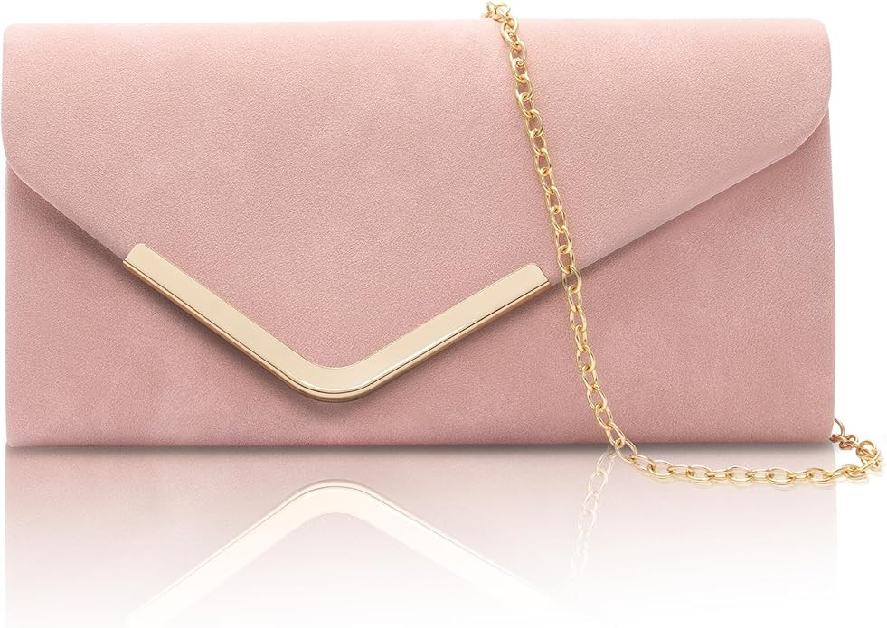 Larcenciel Clutch Purses for Women, Shiny Sequin Envelope Clutch Evening Bag with Chain, Fashion ... | Amazon (US)