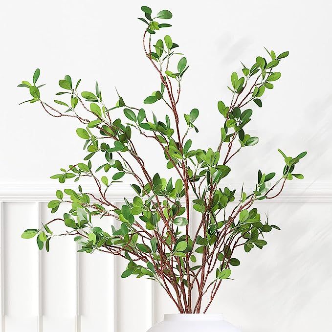 Melorca&Guilla Artificial Plants,3PCS 43.3" Green Faux Branches for Vase,Artificial Plants for Sh... | Amazon (US)