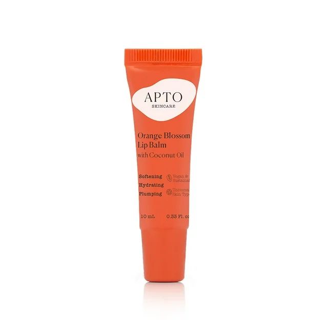 APTO Skincare Orange Blossom Lip Balm, 100% Vegan with Coconut Oil, 0.33 fl oz, 1 Count | Walmart (US)