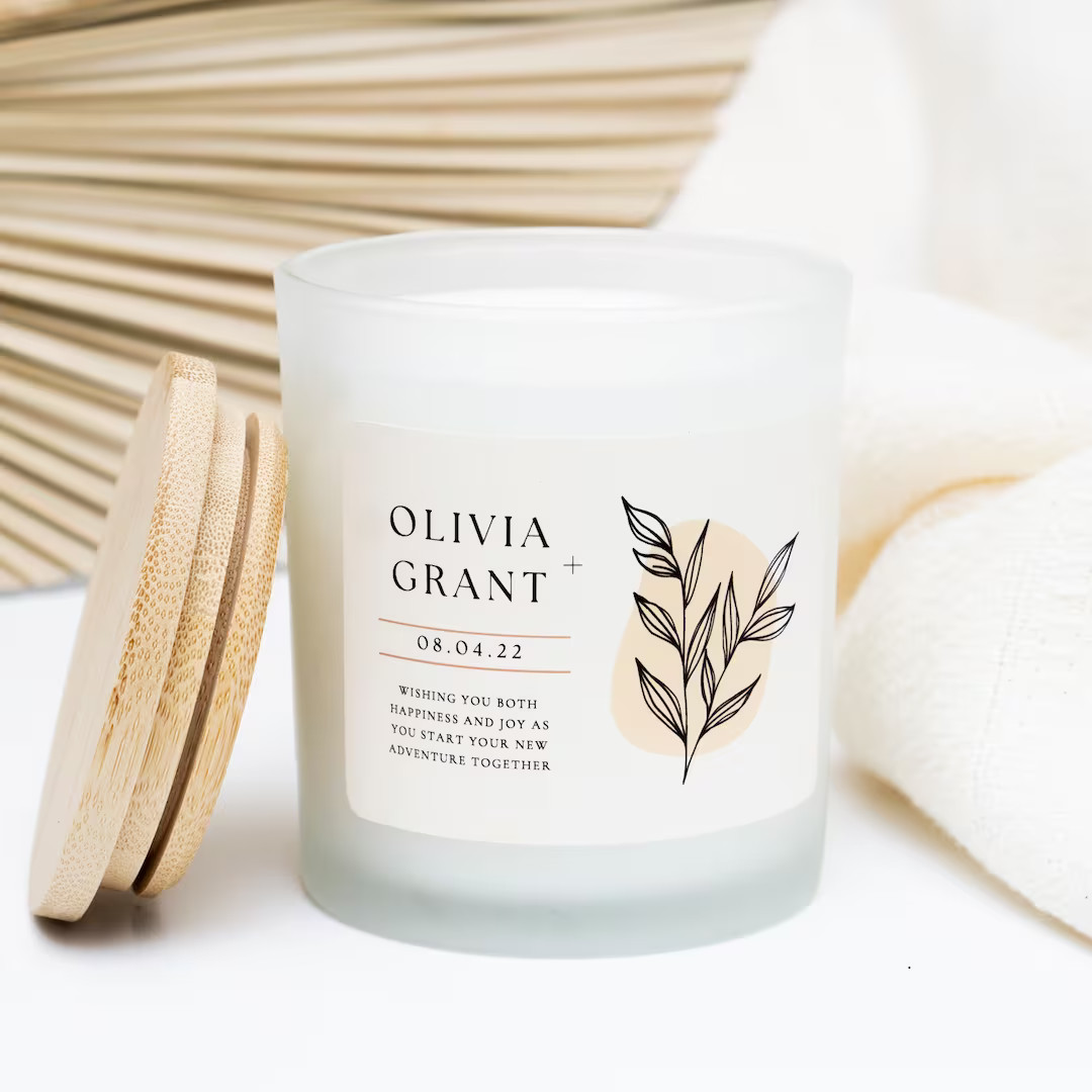 Engagement Gift, Engagement Candle, Personalized Gift, Wedding Gift, Bridal Shower Gift, Couples ... | Etsy (US)