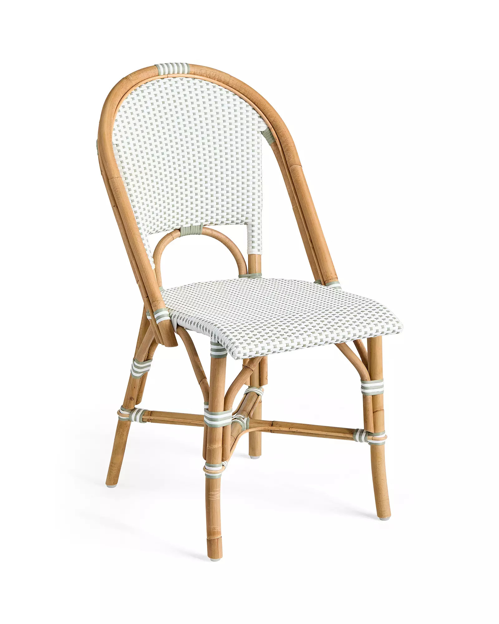 Riviera Rattan Dining Chair - Sage | Serena and Lily