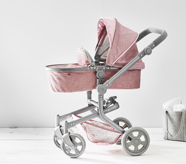 Pink Glitter Convertible 3-in-1 Doll Stroller PinterestXCopy Link Email Print | Pottery Barn Kids