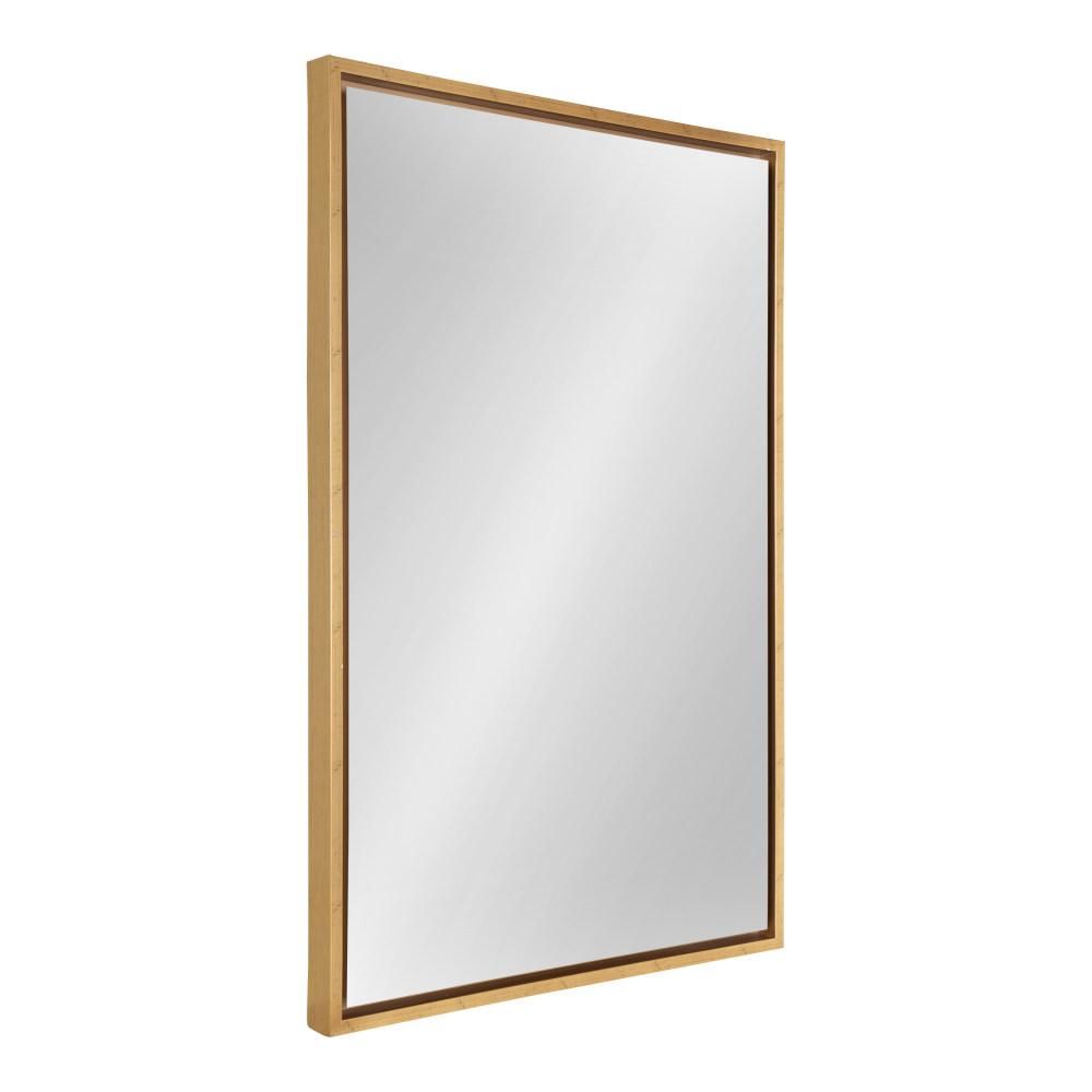 Kate and Laurel Medium Rectangle Gold Modern Mirror (36 in. H x 24 in. W) | The Home Depot
