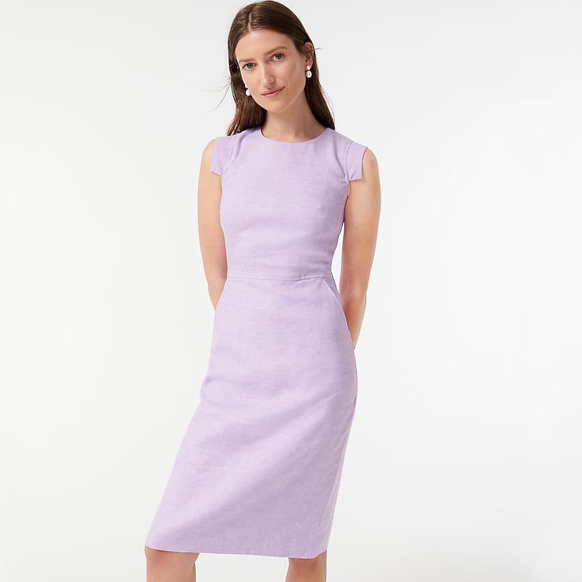 Resume dress in stretch linen | J. Crew US